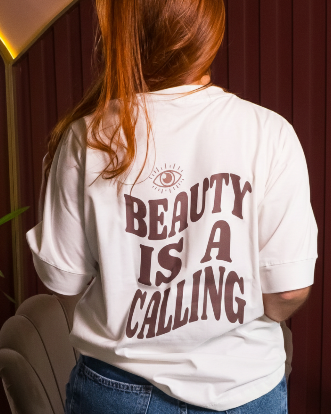 T-SHIRT OVERSIZED PREMIUM - BEAUTY IS A CALLING
