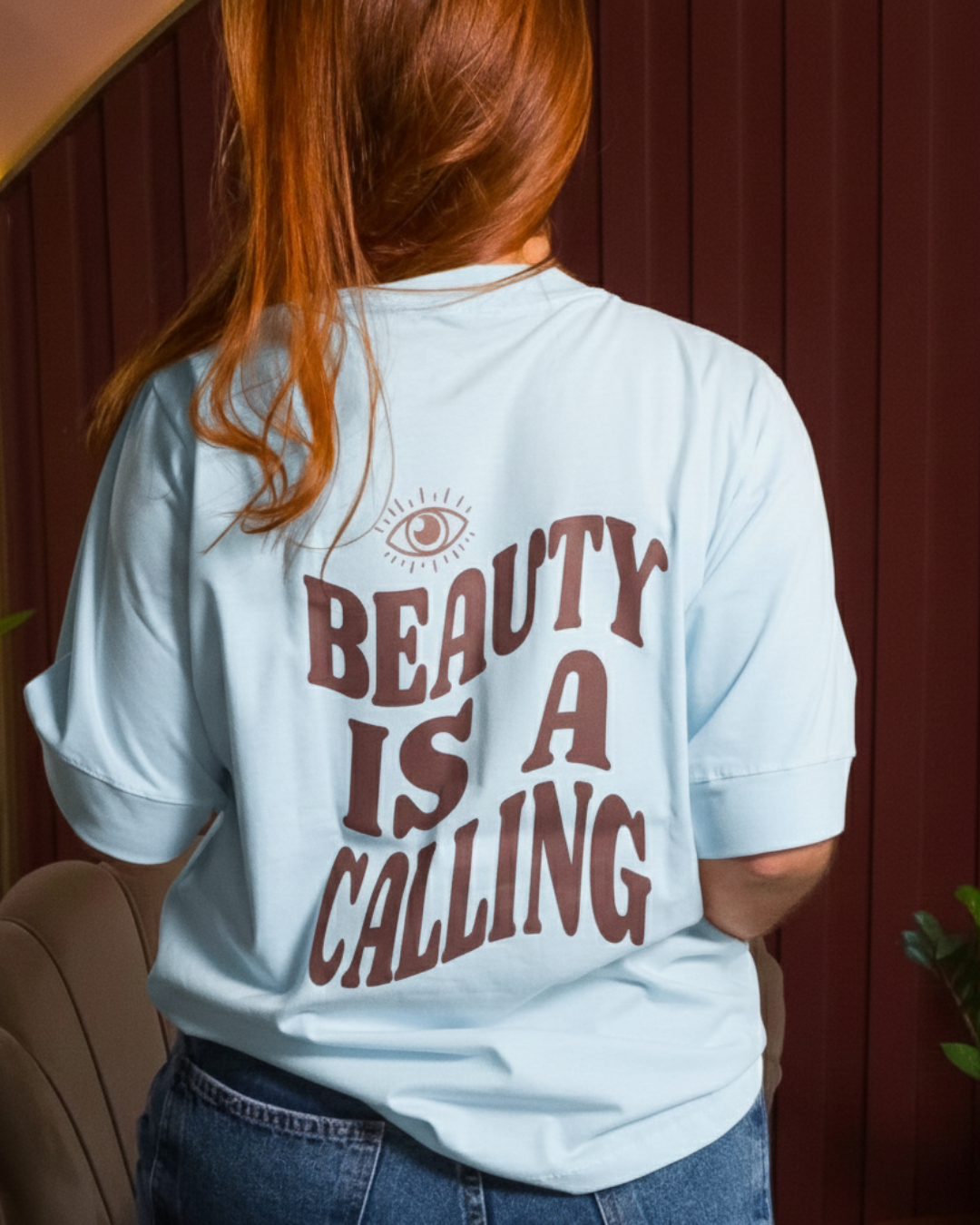 T-SHIRT OVERSIZED PREMIUM - BEAUTY IS A CALLING