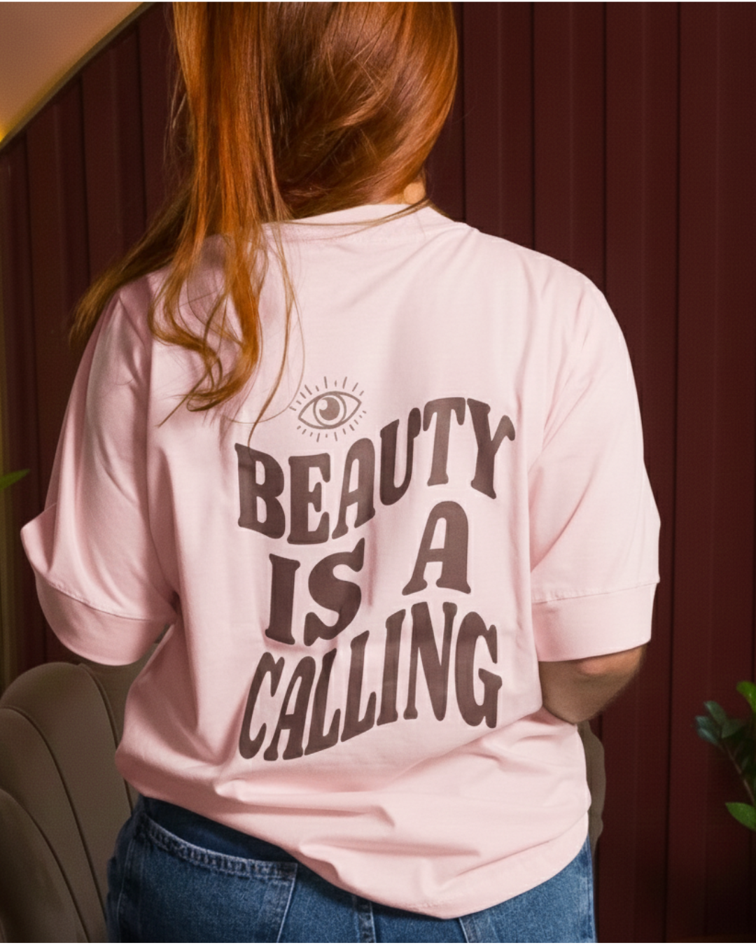 T-SHIRT OVERSIZED PREMIUM - BEAUTY IS A CALLING