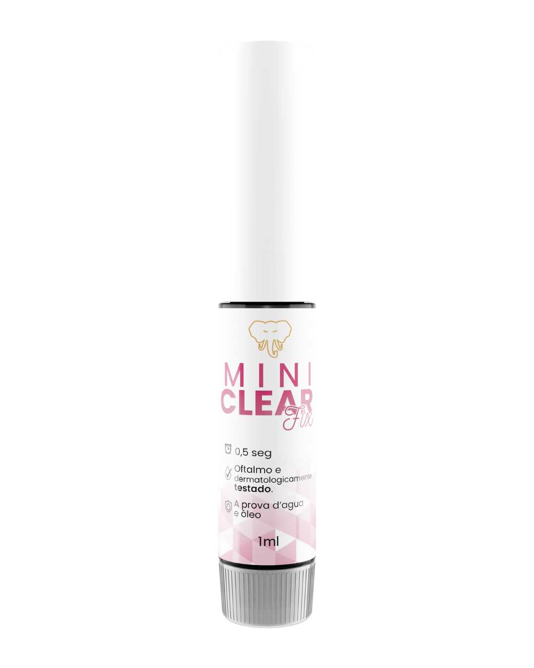 CLEAR FIX – Cola transparente para extensão de cílios - Umidade Adaptável Premium