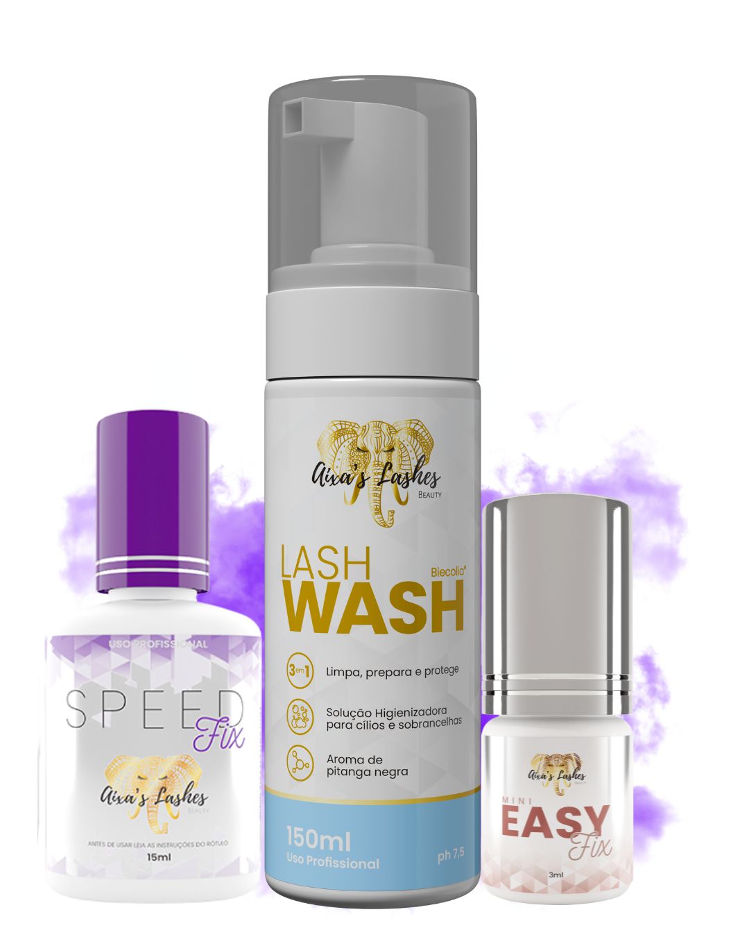 Kit Easy Start | 1 Easy 3ML + 1 Lash Wash + 1 Speed + BRACELETE BANHADO A OURO 18K