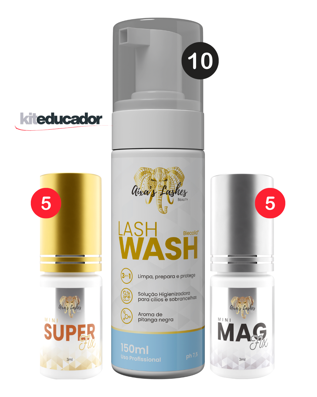 KIT EDUCADOR - 10x WASH + 5x MAG FIX + 5x SUPER FIX