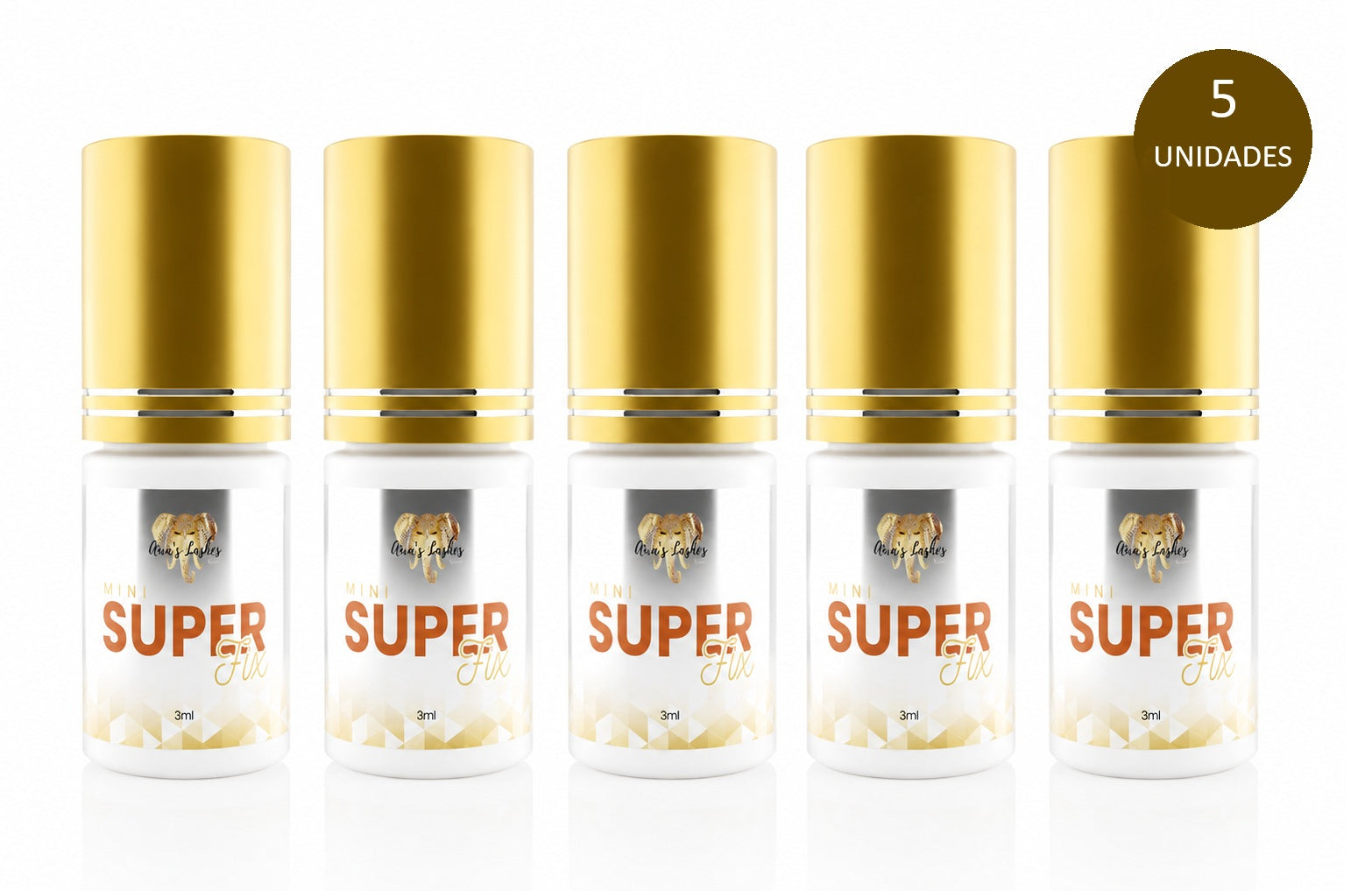 KIT SUPER FIX 3ML – Cola para extensão de cílios - Umidade Adaptável Premium