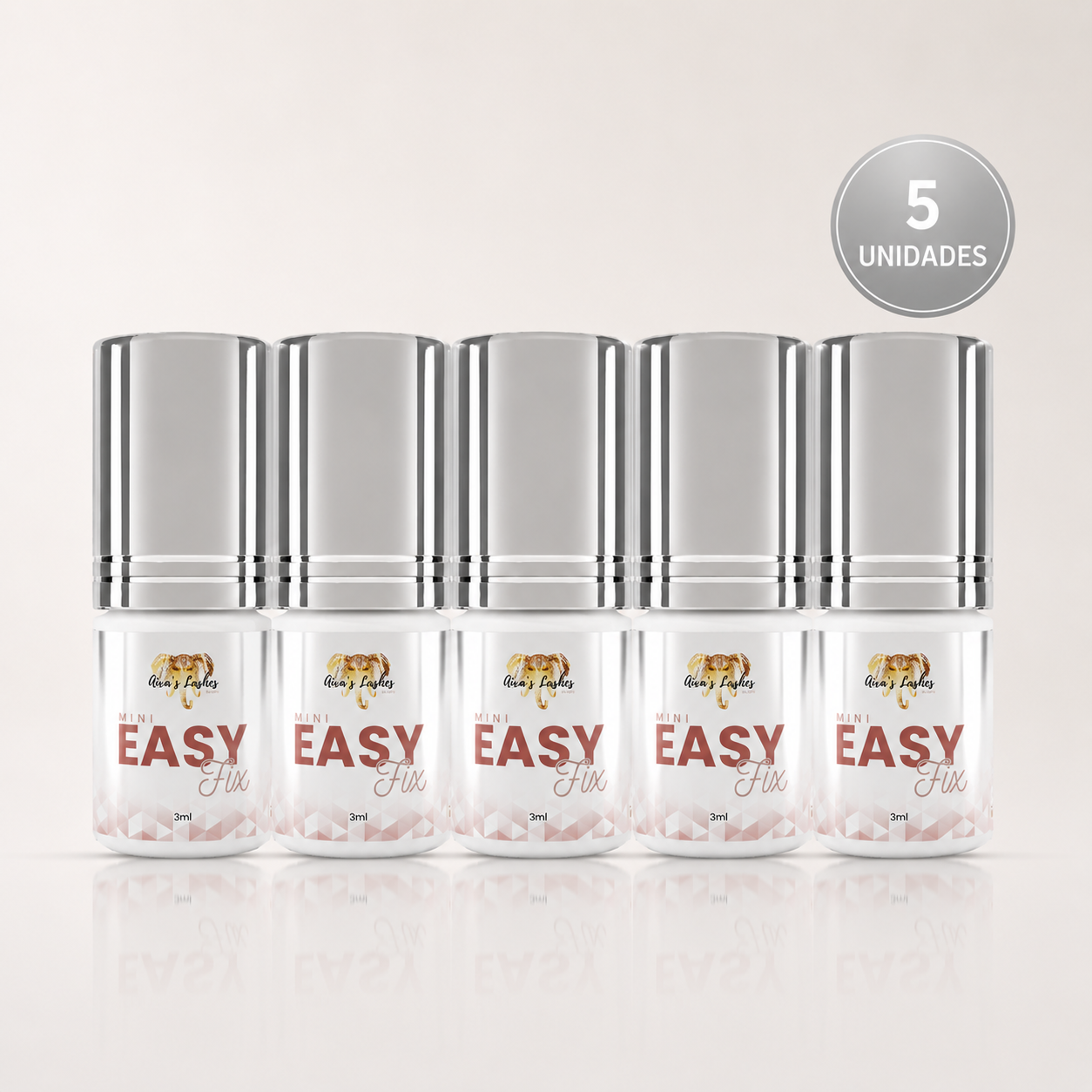KIT EASY FIX 3ML - Cola para extensão de cílios- Umidade Adaptável