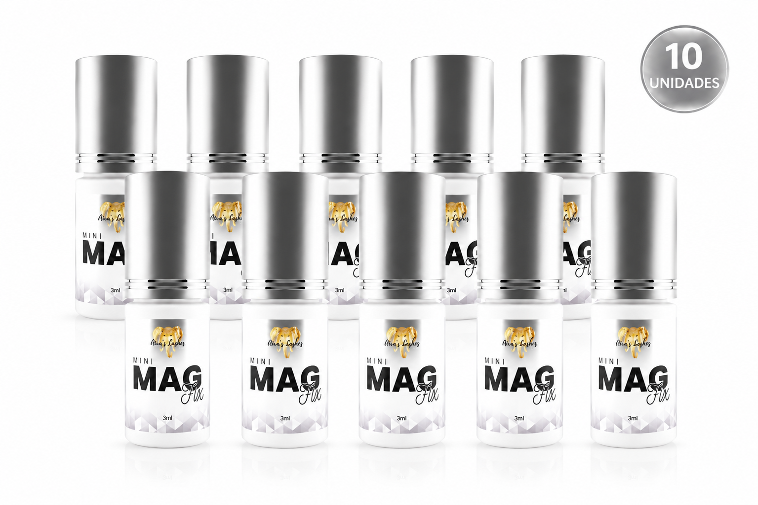 KIT MAG FIX 3ML – Cola para extensão de cílios Umidade Adaptável Premium