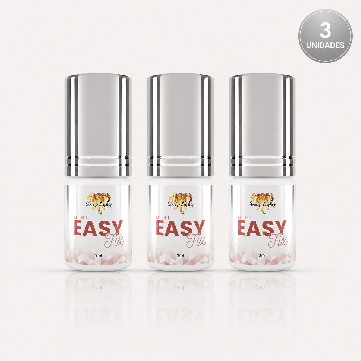 KIT EASY FIX 3ML - Cola para extensão de cílios- Umidade Adaptável