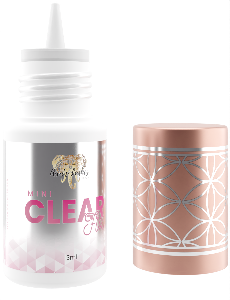 CLEAR FIX – Cola transparente para extensão de cílios - Umidade Adaptável Premium