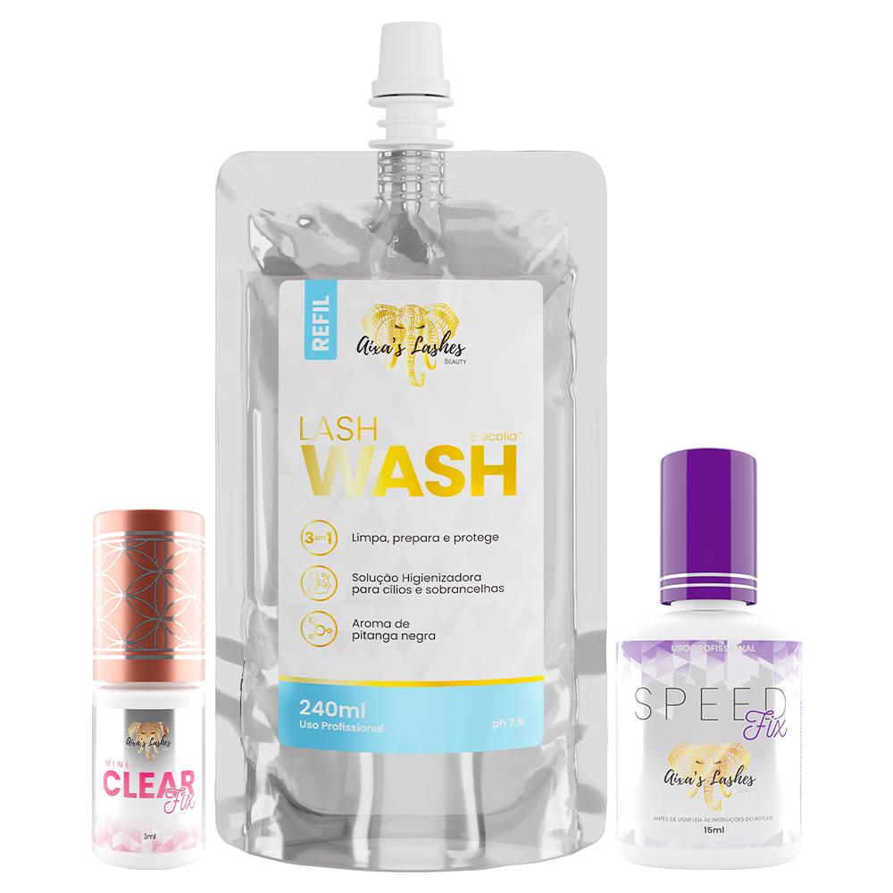 Kit Clear Vision | 1 Clear 3ml + 1 Wash + 1 Speed