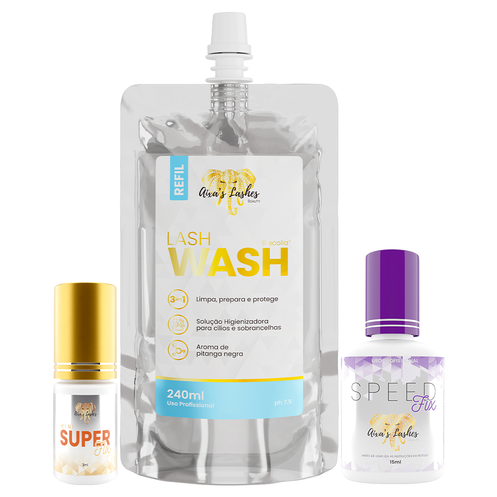 Kit Magnético Pro #2 | 1 Super 3ML + 1 Lash Wash + 1 Speed Fix