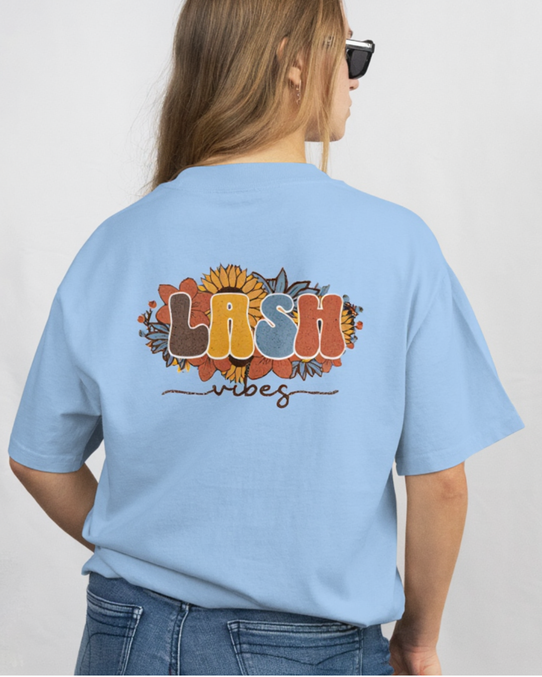 T-SHIRT OVERSIZED PREMIUM -  LASH VIBES GIRASSOL