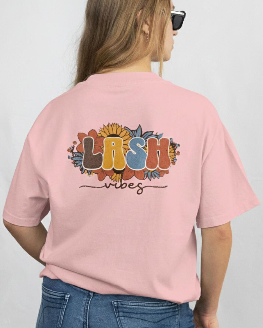 T-SHIRT OVERSIZED PREMIUM -  LASH VIBES GIRASSOL