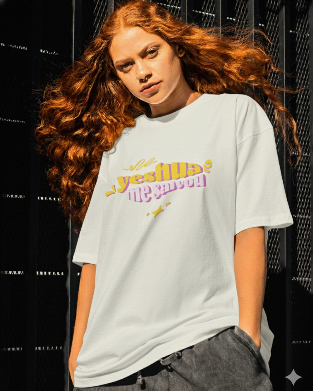 T-SHIRT OVERSIZED PREMIUM -  YESHUA ME SALVOU