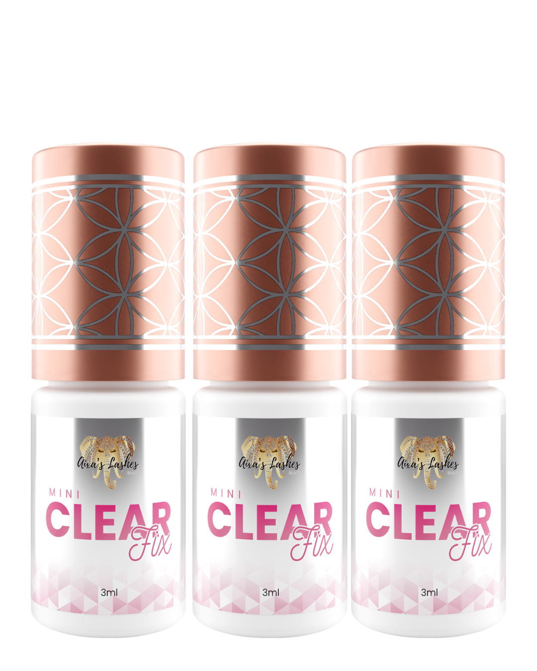 CLEAR FIX – Cola transparente para extensão de cílios - Umidade Adaptá