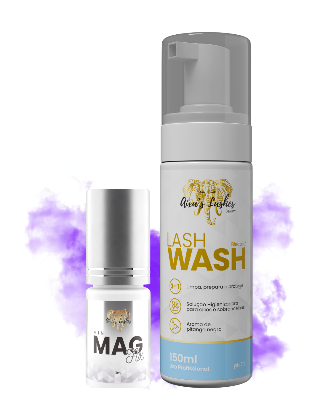 Mag Fix 3ml + Lash Wash (Pump ) + ÓCULOS DE SOL