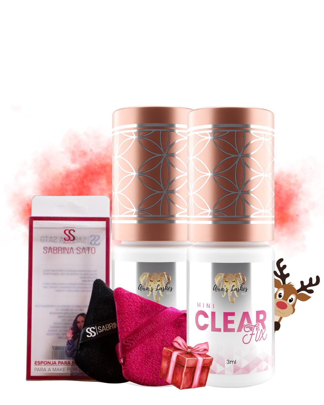 Kit Noel Feliz - 2 CLEAR + KIT ESPONJA