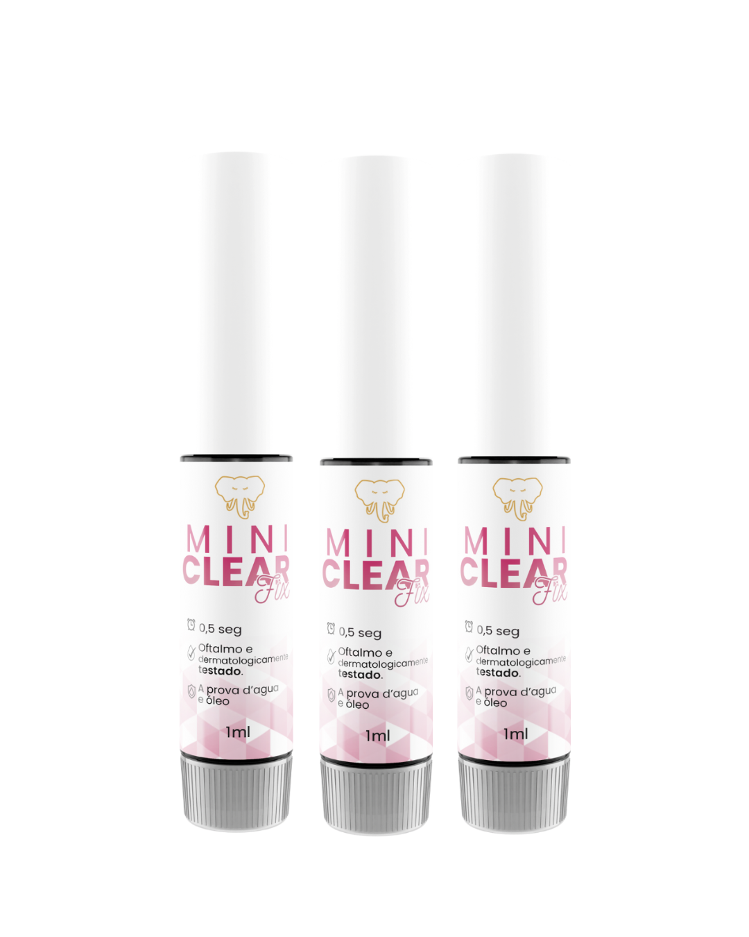 CLEAR FIX – Cola transparente para extensão de cílios - Umidade Adaptável Premium