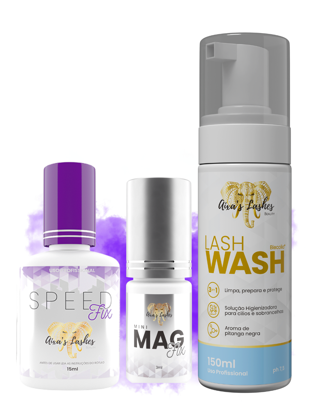 Speed + Mag 3ml + Lash Wash ( Pump )+ BONÉ AIXA’S