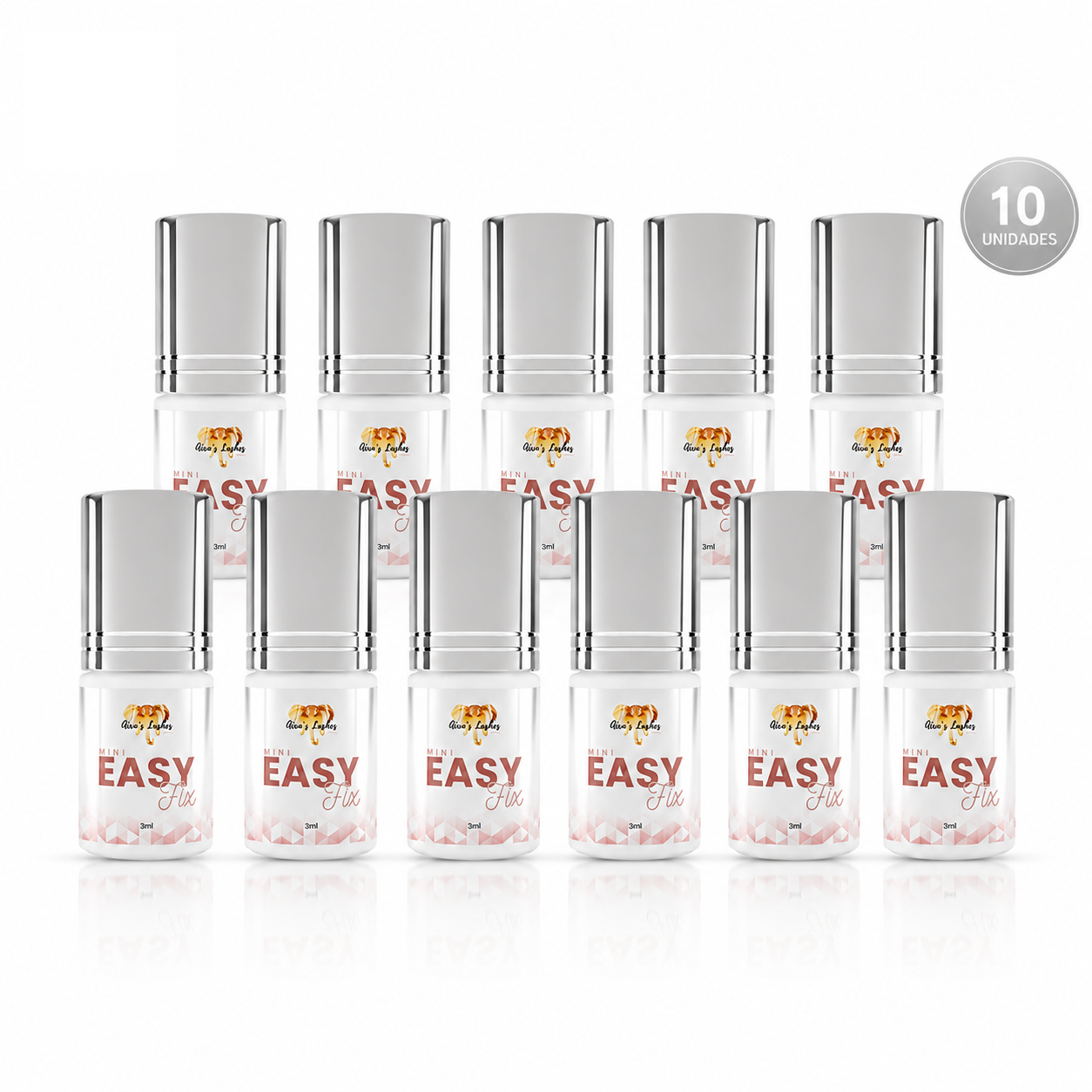 KIT EASY FIX 3ML - Cola para extensão de cílios- Umidade Adaptável