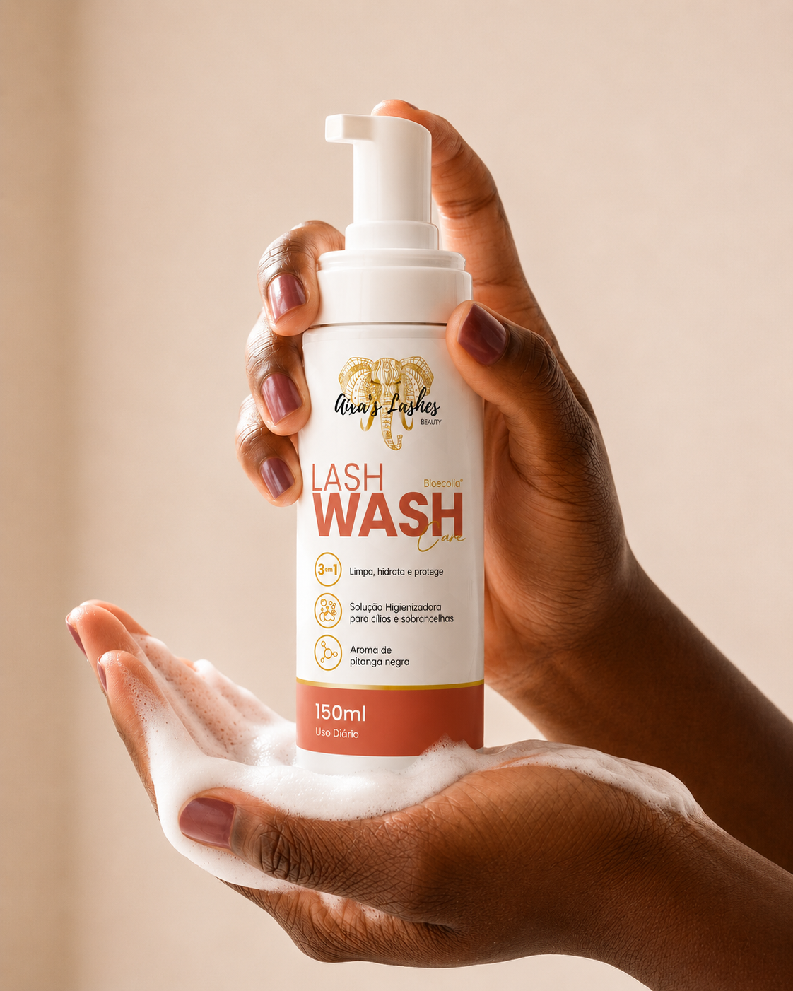 LASH WASH CARE PUMP - Espuma de limpeza de uso diário