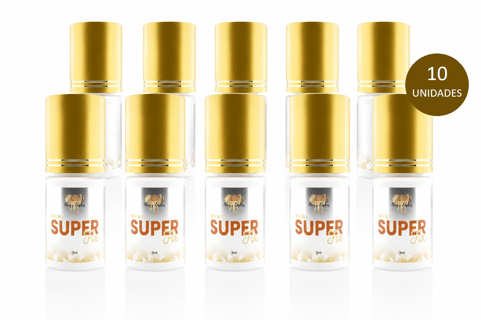 KIT SUPER FIX 3ML – Cola para extensão de cílios - Umidade Adaptável Premium
