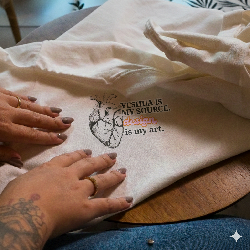 T-SHIRT OVERSIZED PREMIUM -  YESHUA IS MY SOURCE