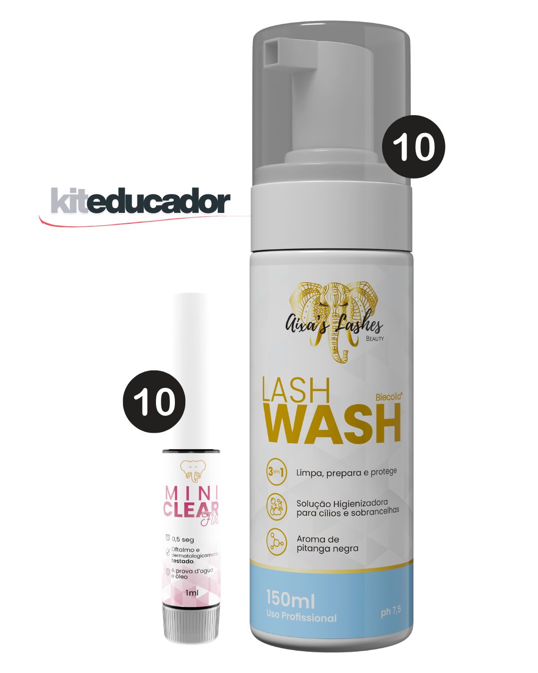 KIT EDUCADOR - 10x WASH + 10x CLEAR FIX